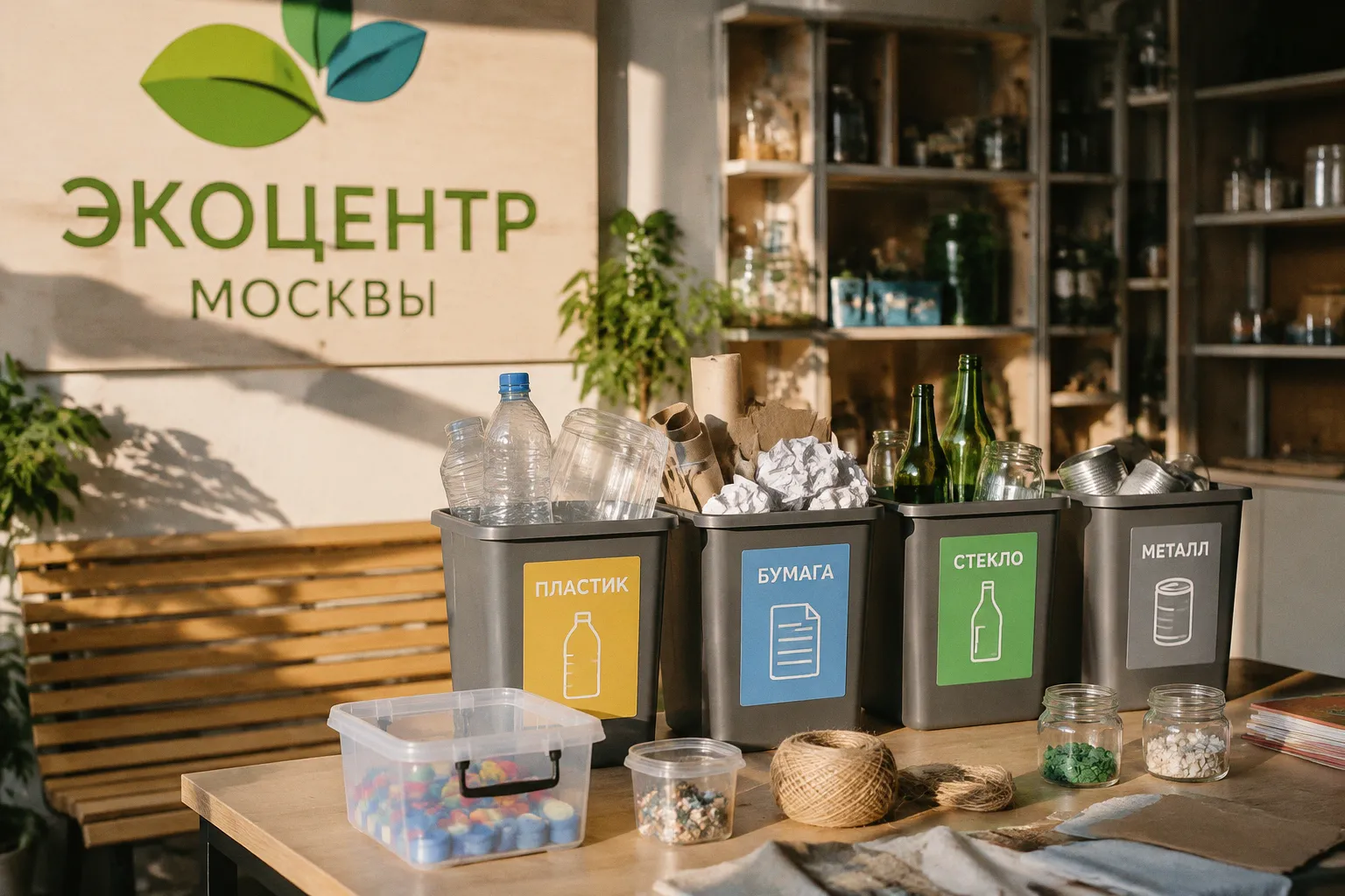В новом экоцентре Москвы запустят бесплатные мастер-классы по переработке отходов